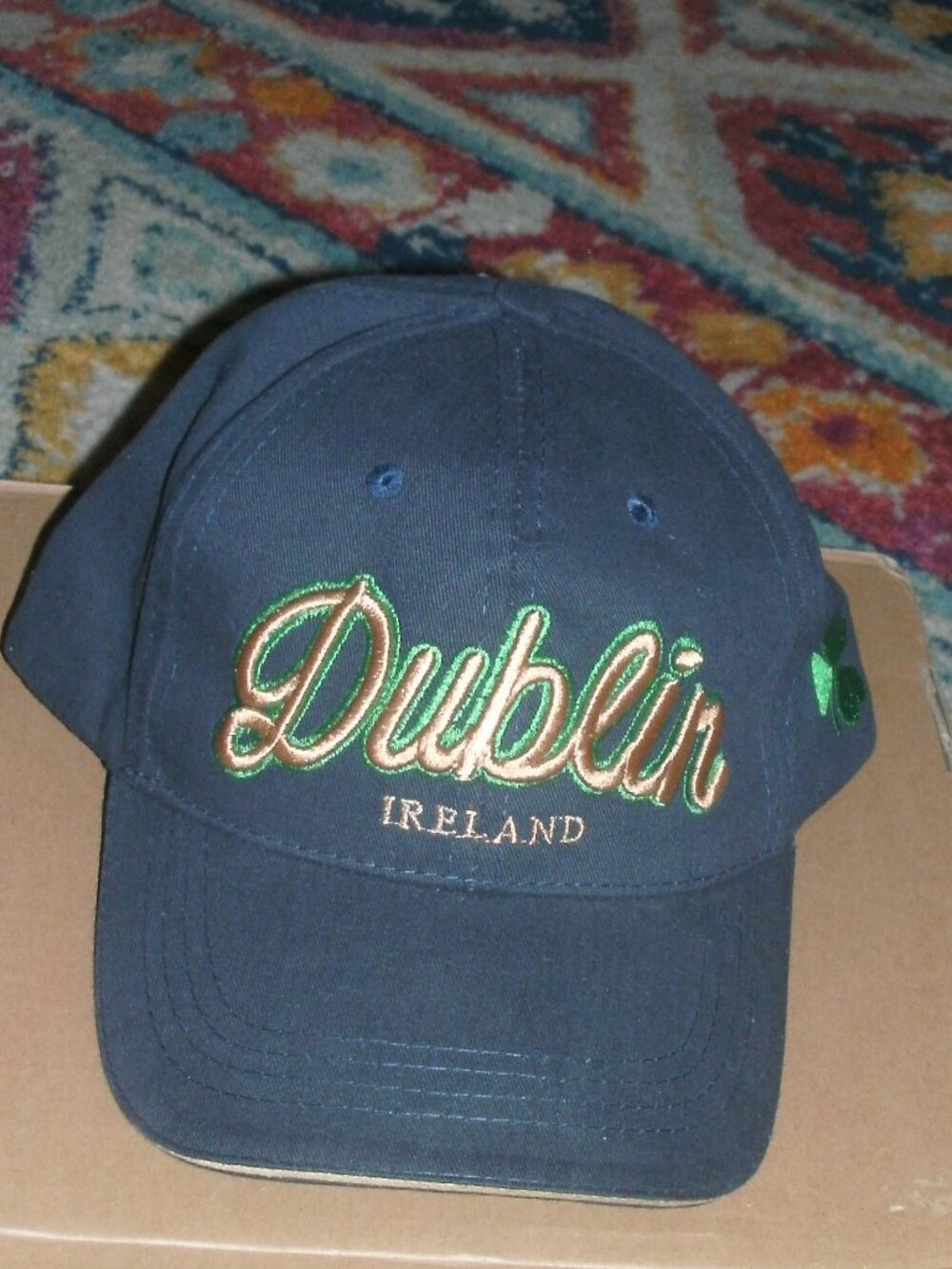 NWT Fox Originals DUBLIN Ireland Embroidered Navy Baseball Cap Hat Adjustable OS